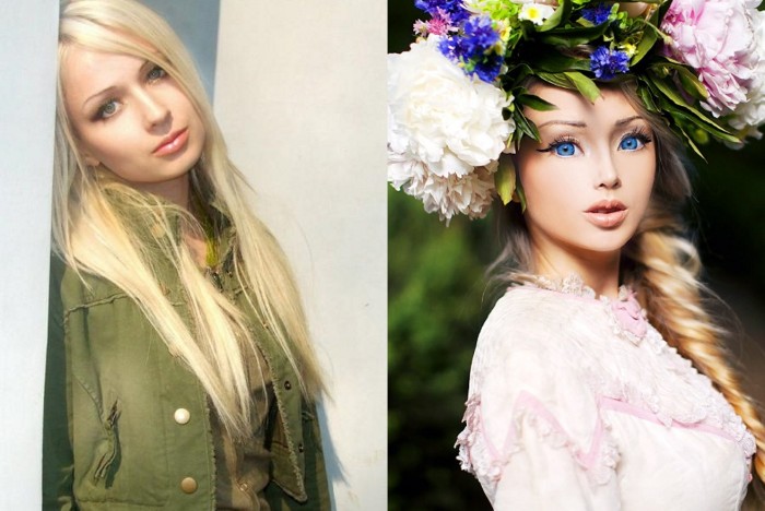 Lukyanova Valeria avant et après les plastiques. Photo de la fille Barbie (Amatue) sur Instagram, Vkontakte