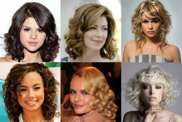 Coiffure à la mode pour cheveux moyens avec une frange, des boucles droites et de belles boucles. Instructions étape par étape avec photo