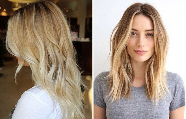 เน้นผมสีบลอนด์อ่อนปานกลางสั้นและยาว เทคนิคการย้อมสีบลอนด์ขี้เถ้าย้อนกลับแคลิฟอร์เนียมืด รูปภาพ
