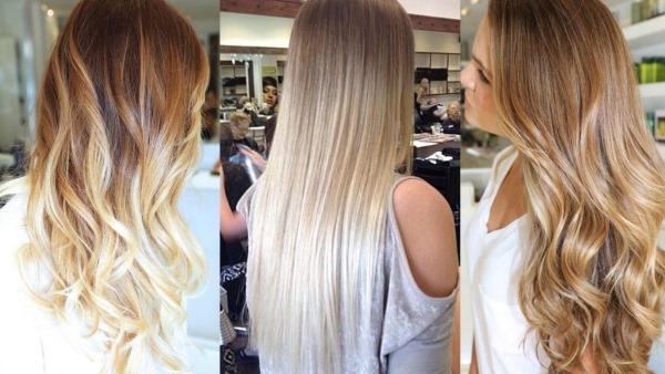 เน้นผมสีบลอนด์อ่อนปานกลางสั้นและยาว เทคนิคการย้อมสีบลอนด์ขี้เถ้าย้อนกลับแคลิฟอร์เนียมืด รูปภาพ