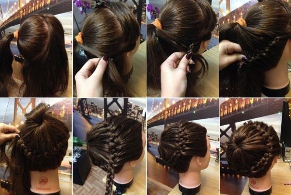 Coiffures pour cheveux moyens pour une fête. Bricolez de belles idées de style par étapes, avec et sans frange. Une photo