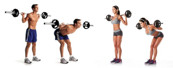 วิธีปั๊มหลังที่บ้านและในยิมสำหรับเด็กผู้หญิง ออกกำลังกายด้วยบาร์เบลดัมเบลบนบาร์แนวนอนและไม่มีน้ำหนักของคุณเอง