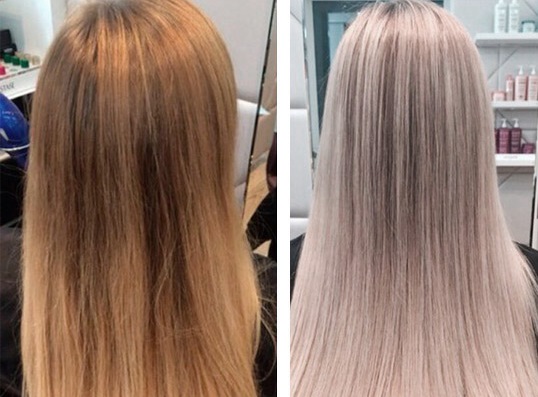 สีผมสีบลอนด์แอช: สีเอสเทล, การ์นิเย่, ลอรีอัล, อิกอร์, ไม่มีแอมโมเนีย, จานสี วิธีบรรลุโดยไม่มีผมสีแดง รูปภาพ