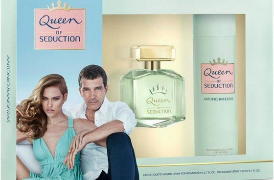 Antonio Banderas parfums pour femmes: Reine de la séduction, Golden her Secret, Blue Seduction, Queen. Prix et avis