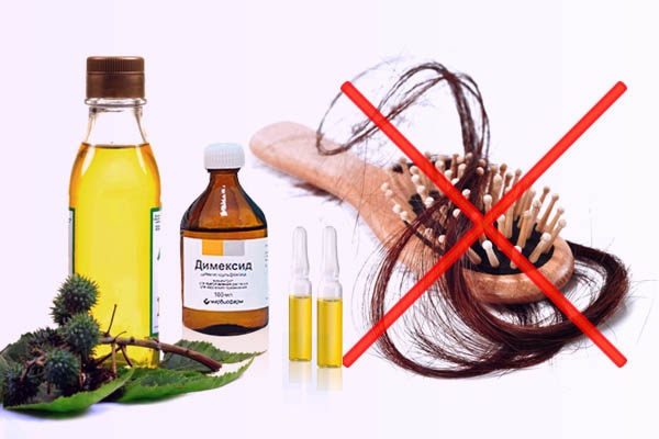 Masques pour la croissance et la chute des cheveux avec Dimexide et vitamines, argousier, huile de bardane. Recettes