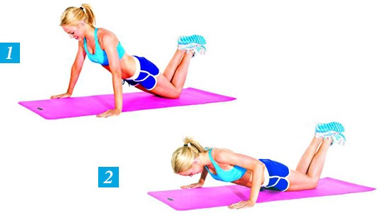 Programme push-up pour les débutants.Table pour gagner de la masse musculaire, perdre du poids, pomper les muscles pectoraux, pour tous les muscles du corps