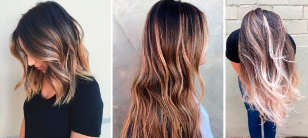 Coloration complexe pour cheveux foncés de longueur moyenne, courts, longs. Photos, techniciens