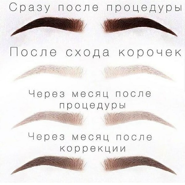 Époussetage poudreux des sourcils. Qu'est-ce que c'est, comment est-ce fait, le prix du maquillage permanent, du microblading, du tatouage. Commentaires