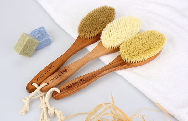 Brosse de massage à sec aux poils naturels, cactus, anti-cellulite. Prix et avis