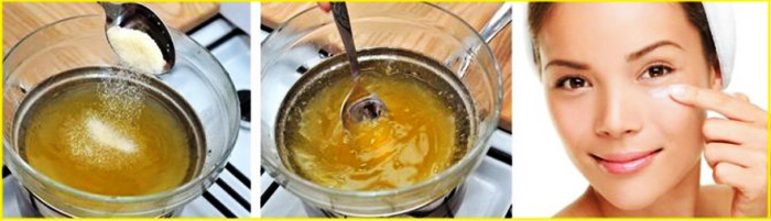 Masque pour les yeux et autour des yeux pour les rides, les cernes, les poches, le resserrement