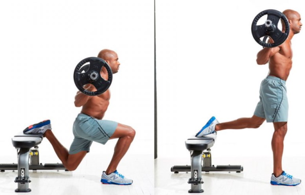 Exercices des jambes avec une barre à la maison, dans une salle de sport pour filles